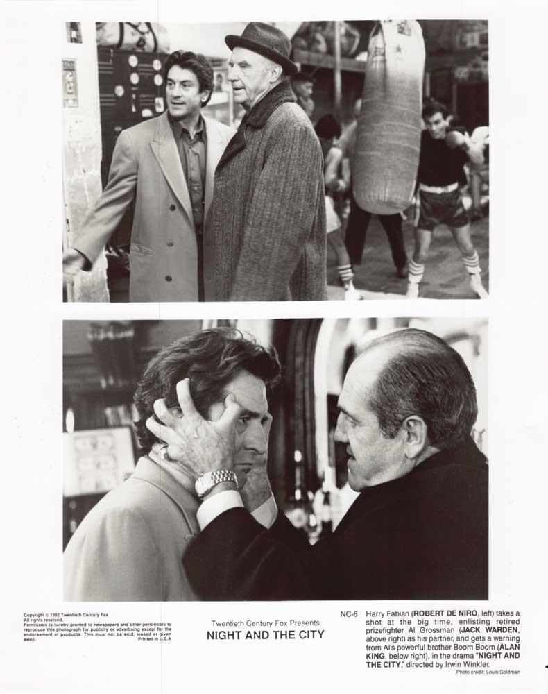 Robert De Niro NIGHT AND THE CITY Jack Warden original 8x10 press photo 1992
