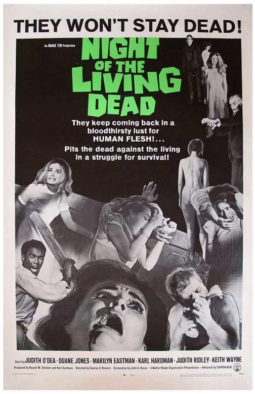 NIGHT OF THE LIVING DEAD movie poster 11x17
