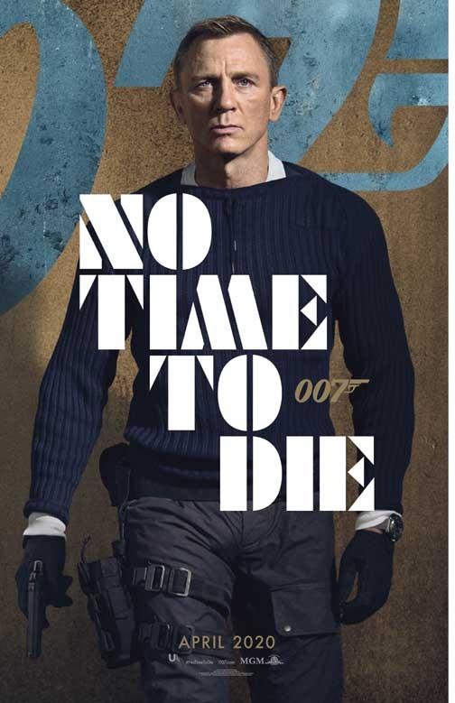 Daniel Craig NO TIME TO DIE advance movie poster 11x17 James Bond 007