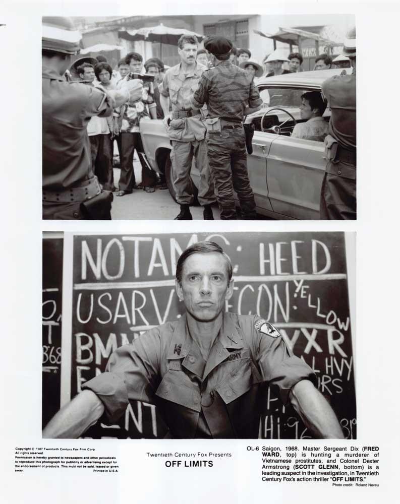 Fred Ward OFF LIMITS Scott Glenn original 8x10 press photo 1987