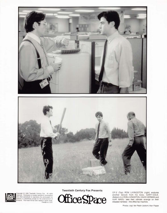 Ron Livingston OFFICE SPACE Jennifer Aniston Gary Cole original press photos