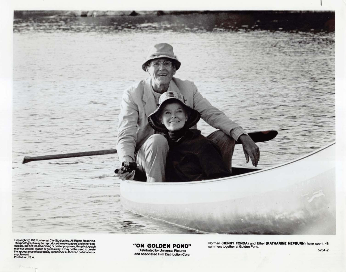 Henry Fonda ON GOLDEN POND Katharine Hepburn original press photos 1981