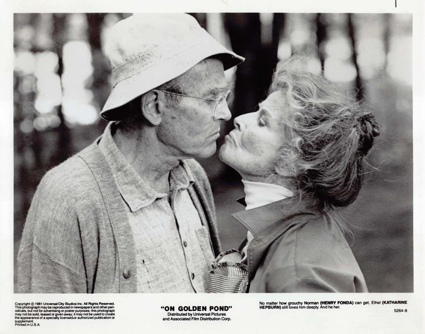 Henry Fonda ON GOLDEN POND Katharine Hepburn original press photos 1981