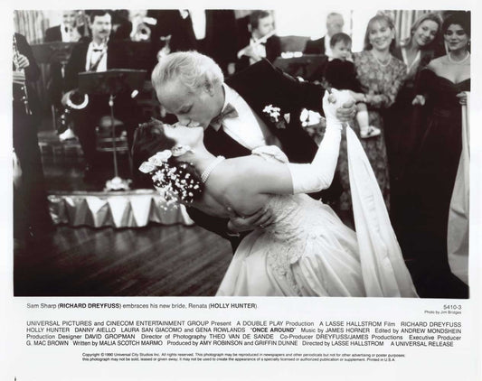 Holly Hunter ONCE AROUND Richard Dreyfuss original 10x8 press photo 1990