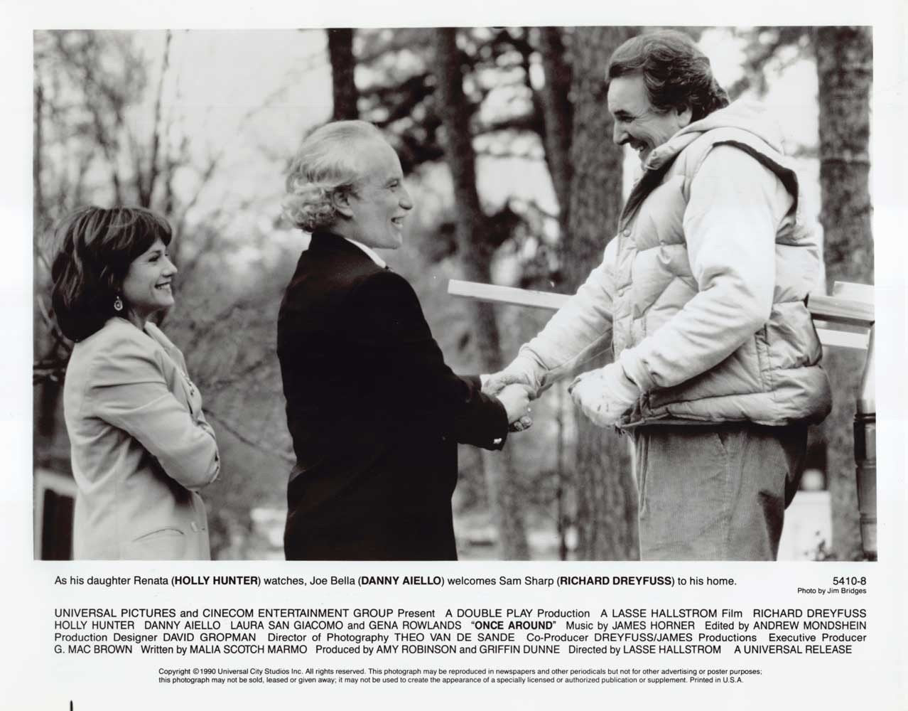 Holly Hunter ONCE AROUND Richard Dreyfuss Danny Aiello original 10x8 press photo