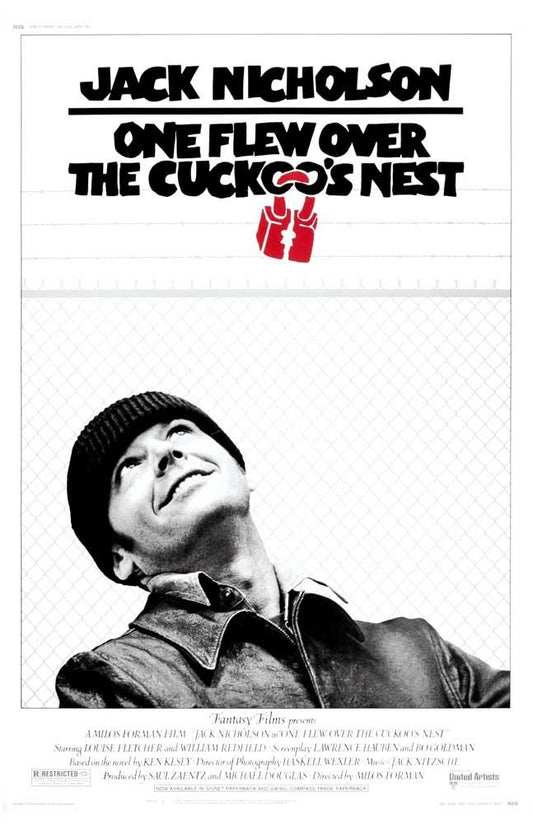 Jack Nicholson ONE FLEW OVER THE CUCKOO'S NEST movie poster 11x17