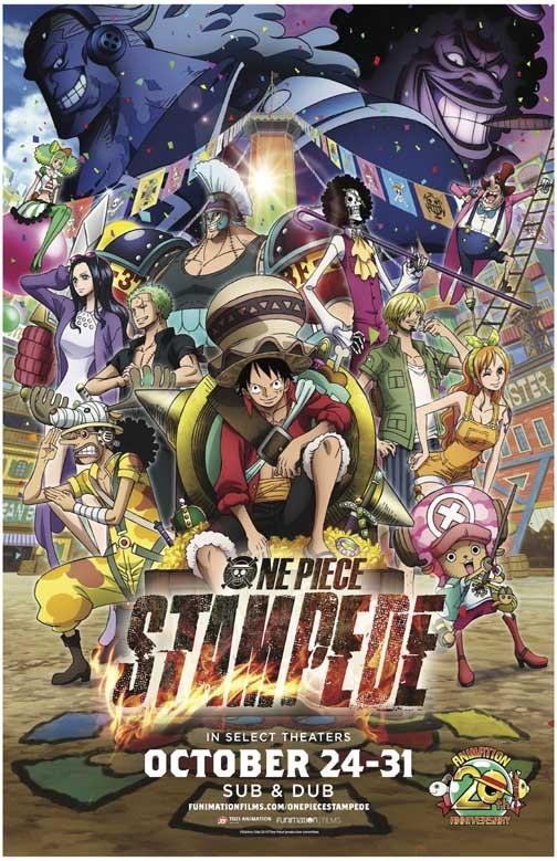Monkey D. Luffy ONE PIECE STAMPEDE movie poster 11x17