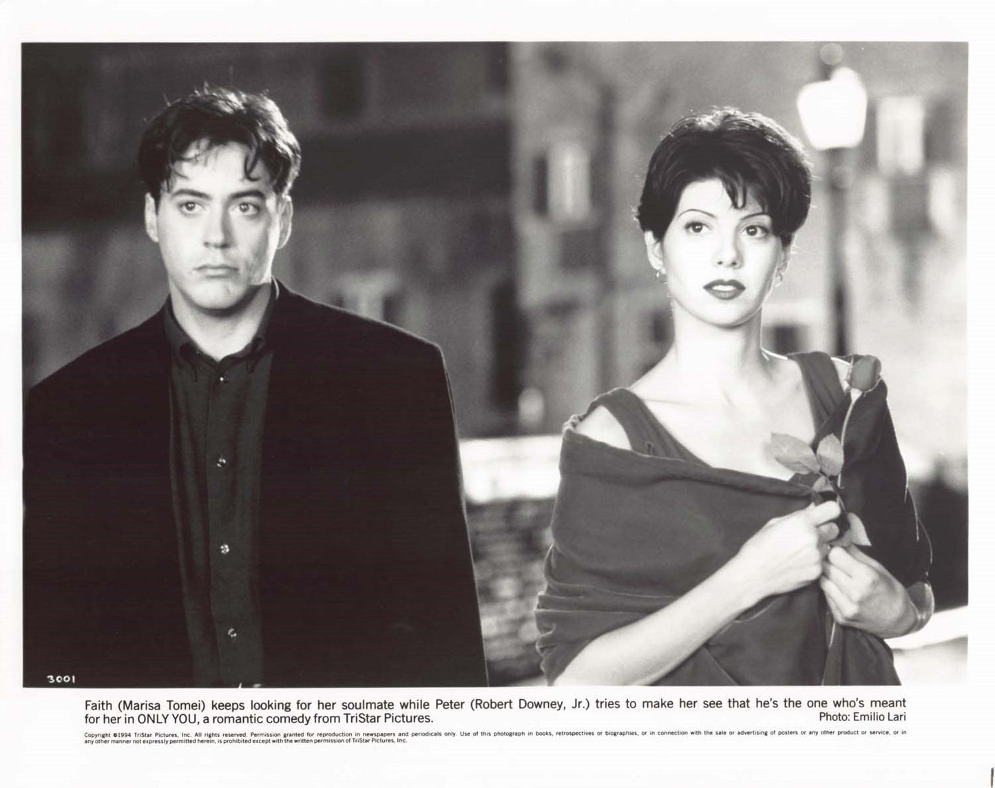 Robert Downey Jr ONLY YOU Marisa Tomei Bonnie Hunt original press photos 1994