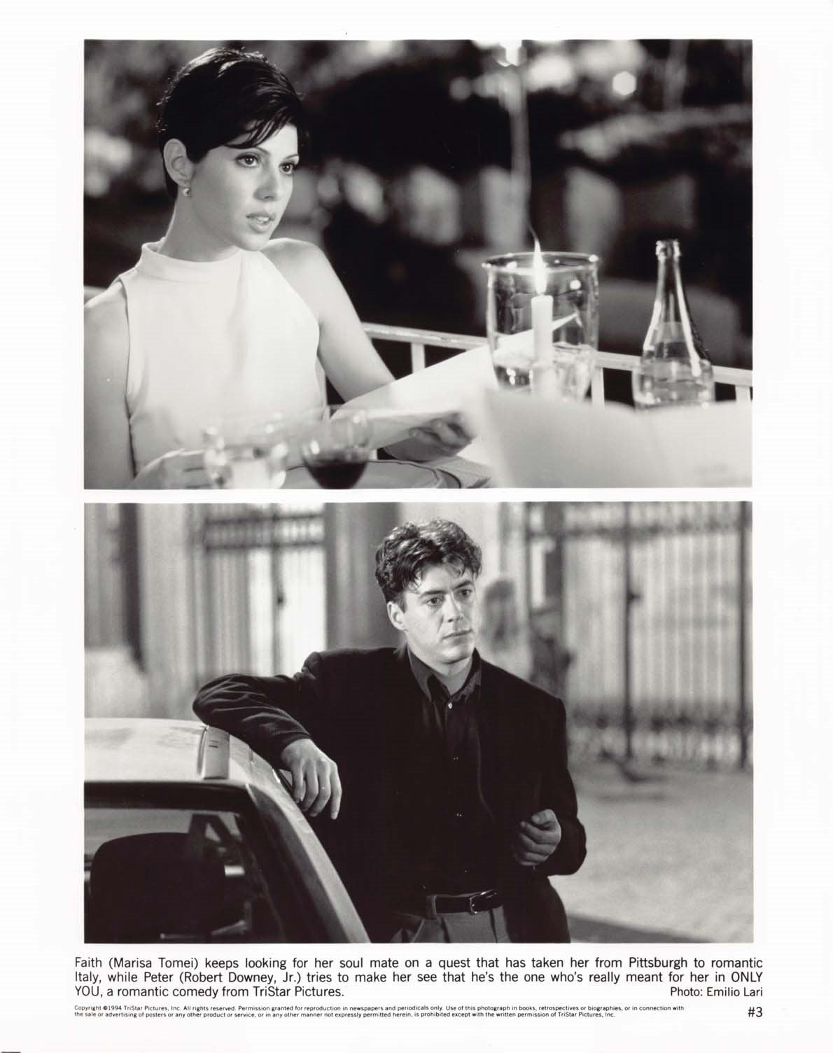 Robert Downey Jr ONLY YOU Marisa Tomei Bonnie Hunt original press photos 1994