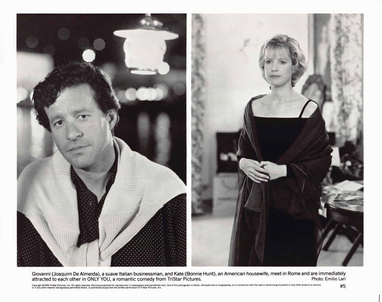 Robert Downey Jr ONLY YOU Marisa Tomei Bonnie Hunt original press photos 1994