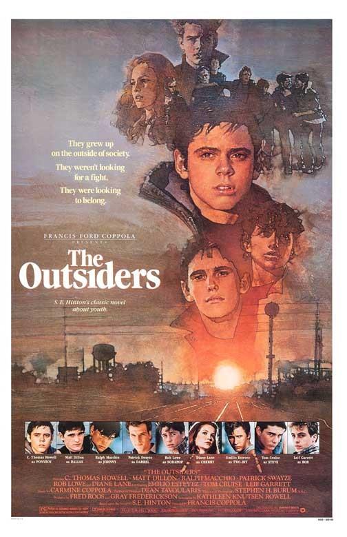 C. Thomas Howell THE OUTSIDERS Tom Cruise Patrick Swayze movie poster 11x17