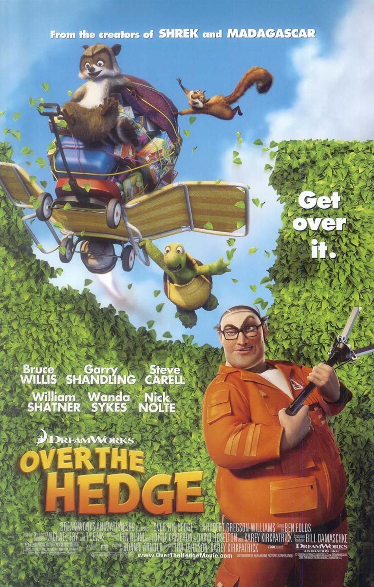 Steve Carell OVER THE HEDGE William Shatner original studio movie poster 11x17