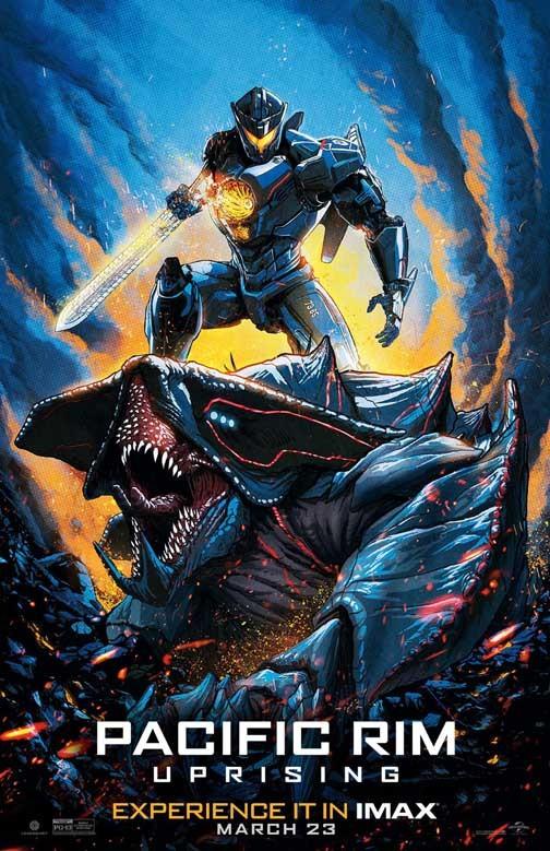 Cailee Spaeny PACIFIC RIM UPRISING Scott Eastwood Imax movie poster 11x17