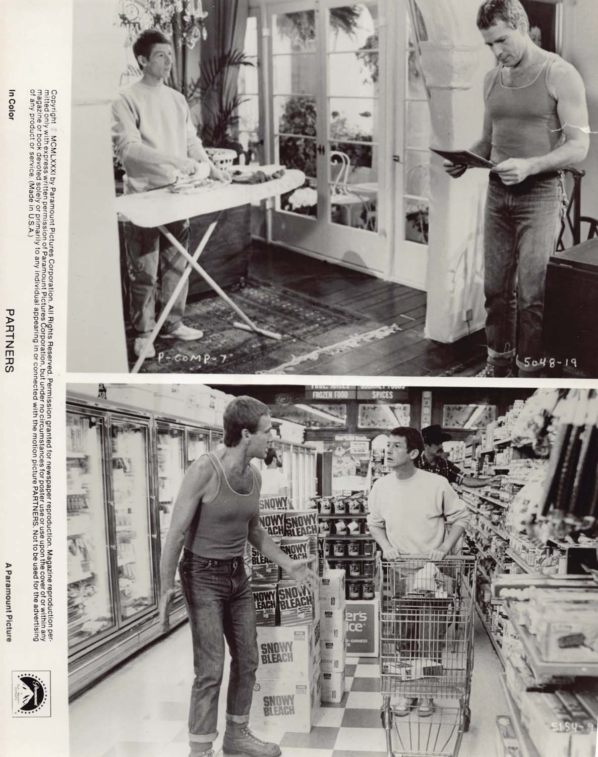 Ryan O'Neal PARTNERS John Hurt original 8x10 press photos 1982