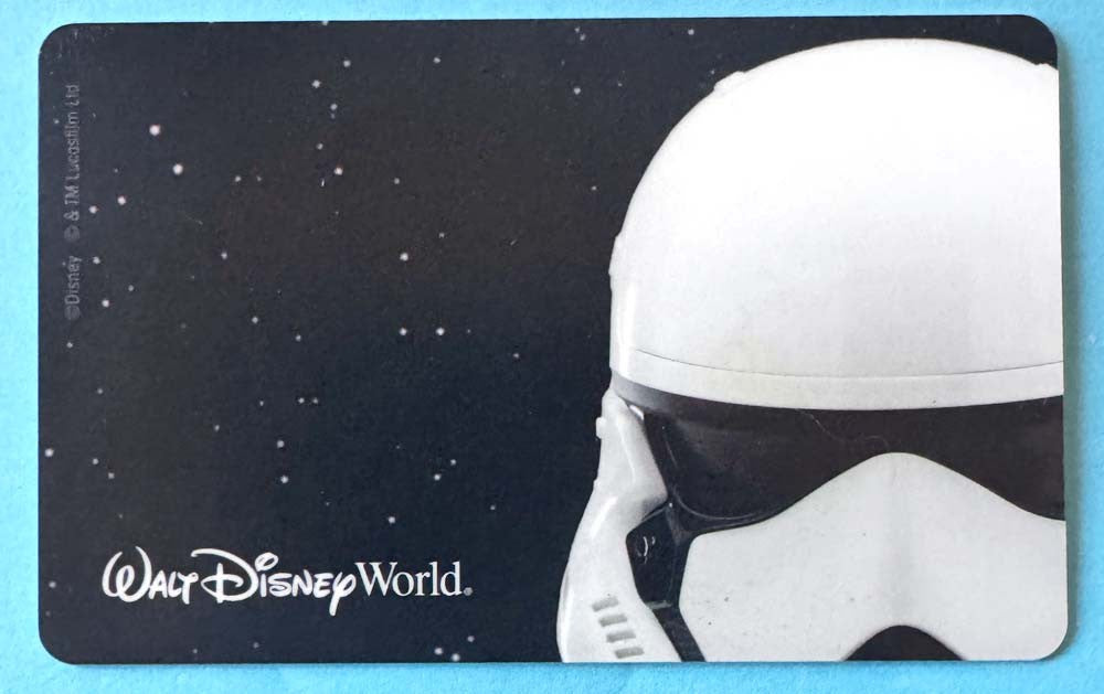 Walt Disney World STAR WARS Clone Trooper 3-day Park Hopper card EXPIRED