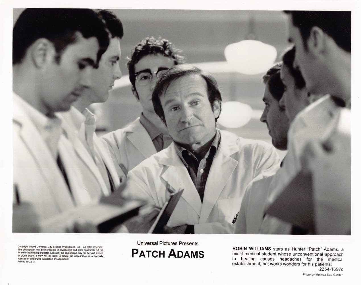 Robin Williams PATCH ADAMS original press photo 1998
