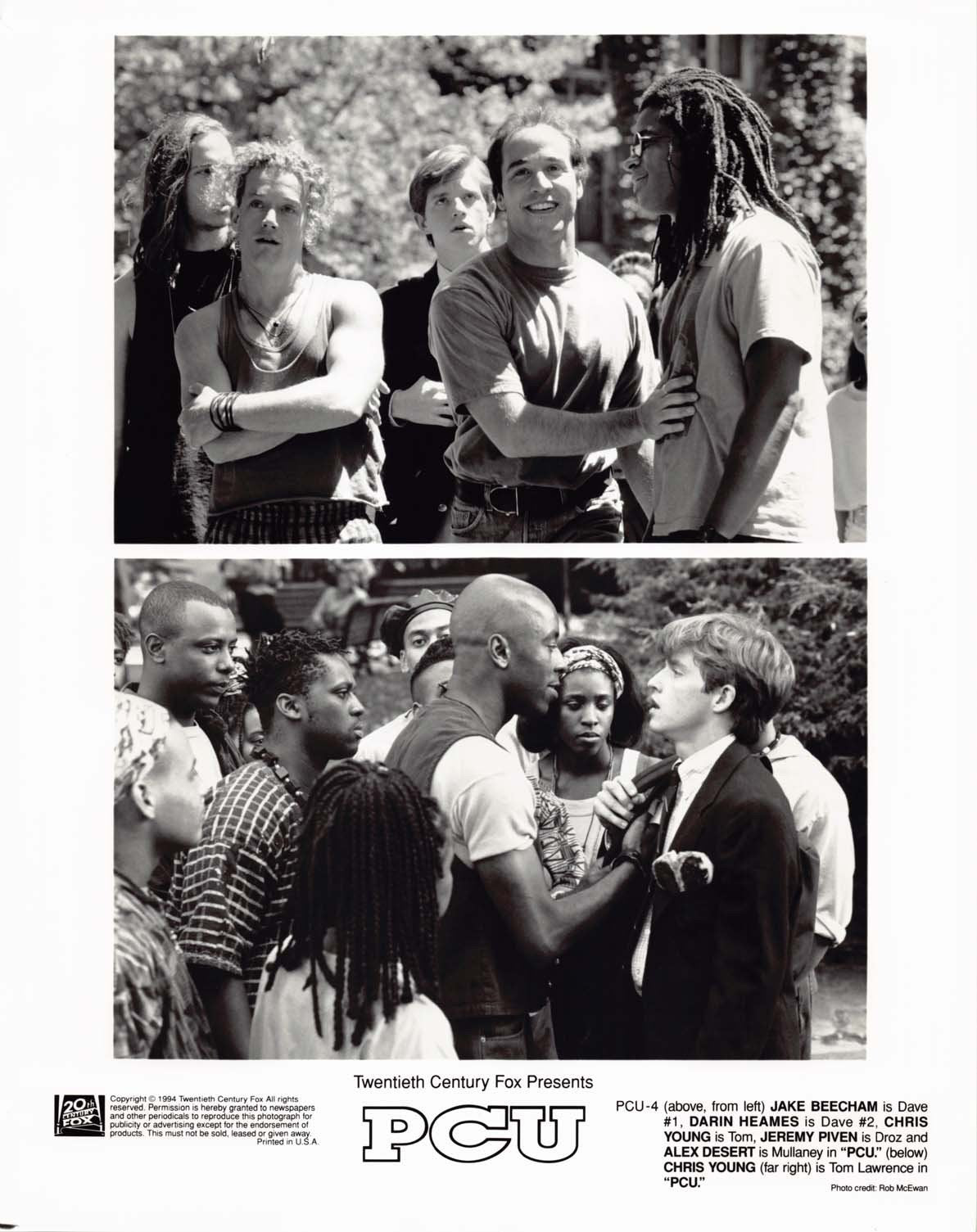 Jeremy Piven PCU Jon Favreau Chris Young 1994 original 8x10 press photos