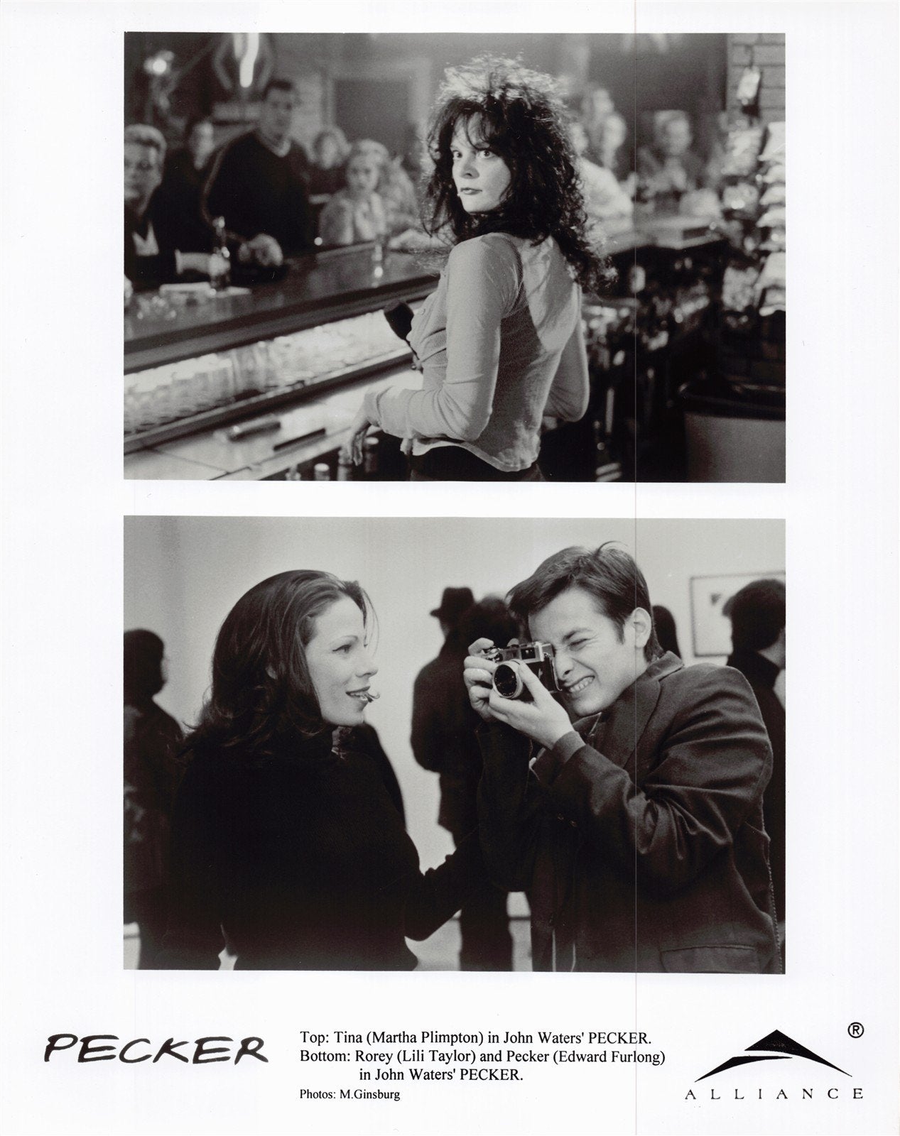 Martha Plimpton PECKER Edward Furlong original 8x10 press photo 1998 John Waters