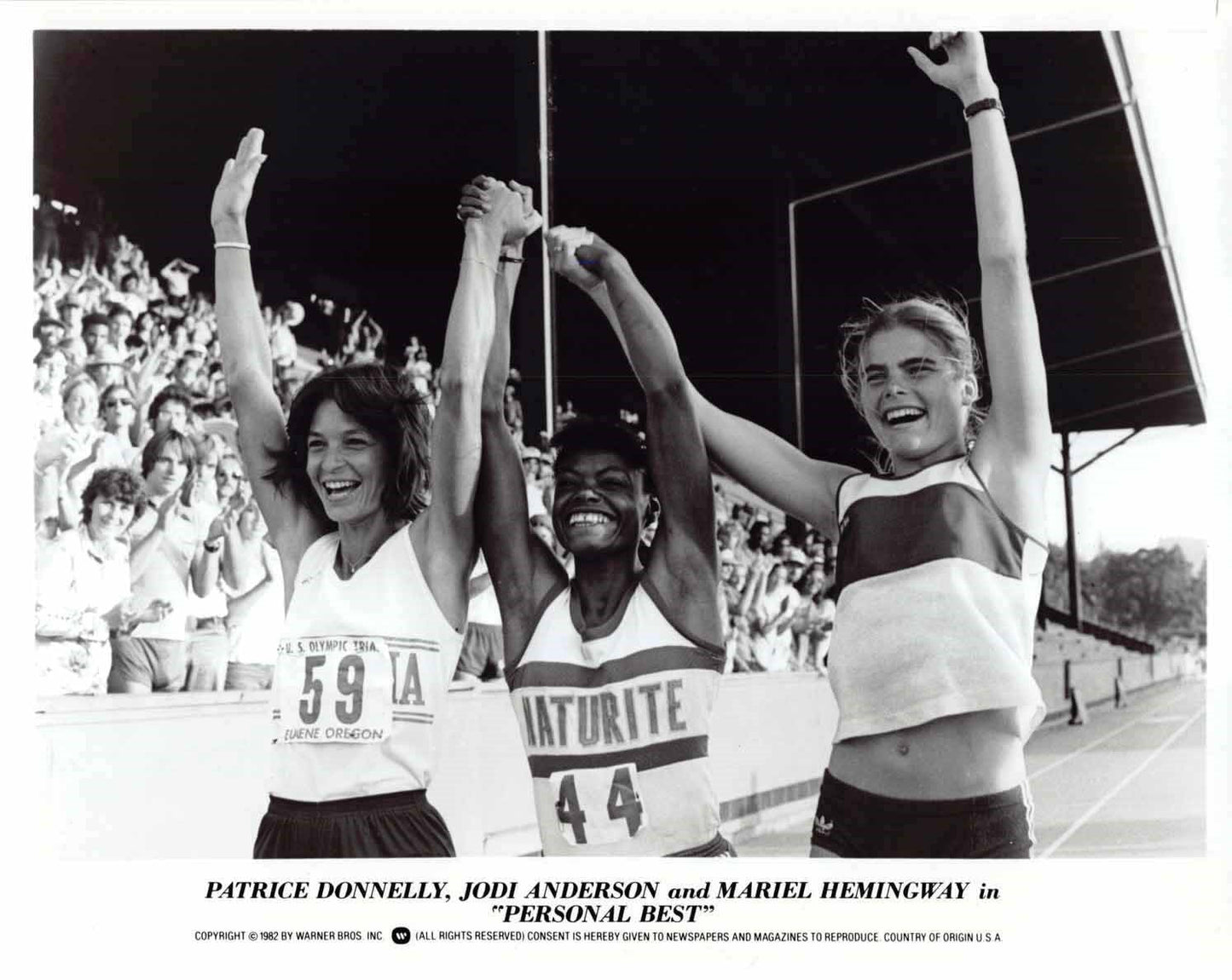 Mariel Hemingway PERSONAL BEST Jodi Anderson Patrice Donnelly press photo 1982