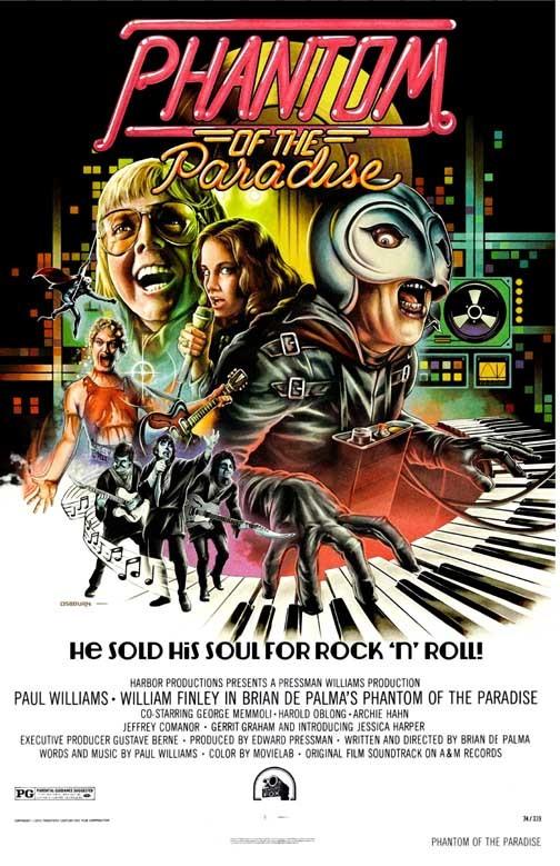 William Finley PHANTOM OF THE PARADISE Paul Williams UK movie poster 11x17