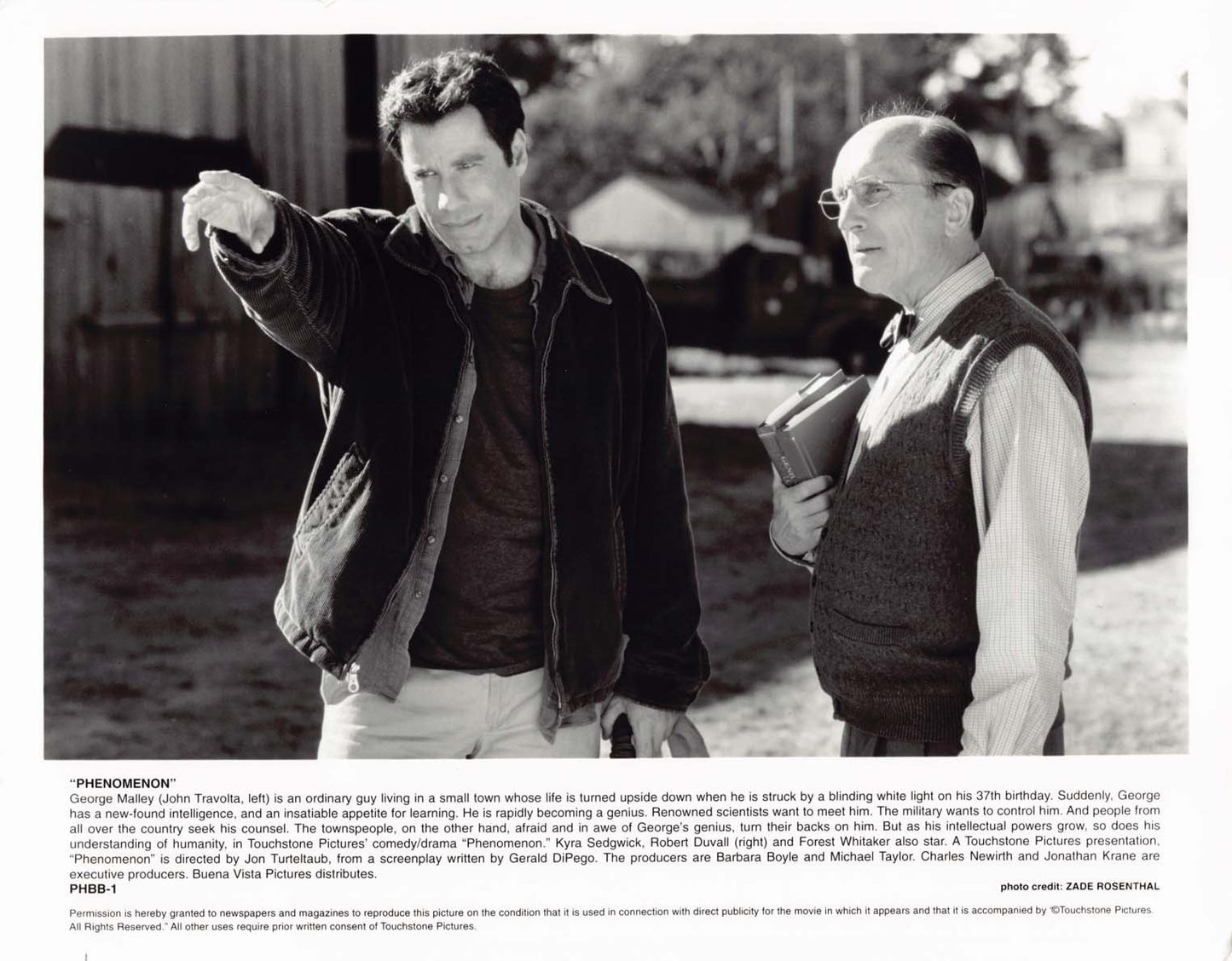 John Travolta PHENOMENON Robert Duvall 1996 original 8x10 press photo