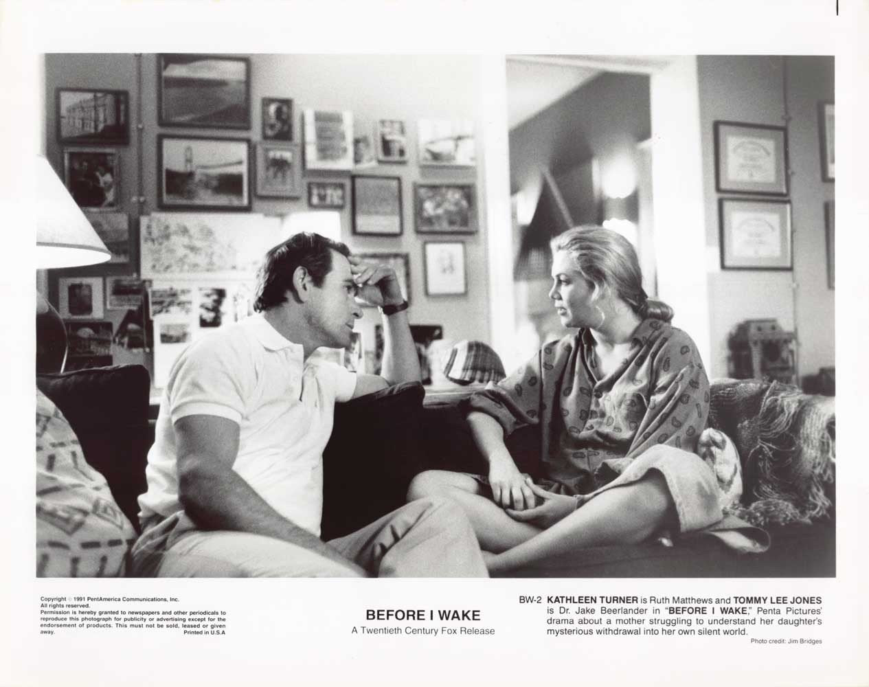 Kathleen Turner BEFORE I WAKE Tommy Lee Jones original 8x10 press photos 1991