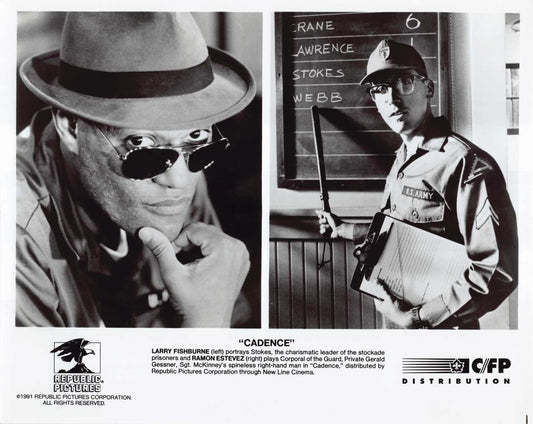 Lawrence Fishburne CADENCE Ramon Estevez original 8x10 press photo 1991