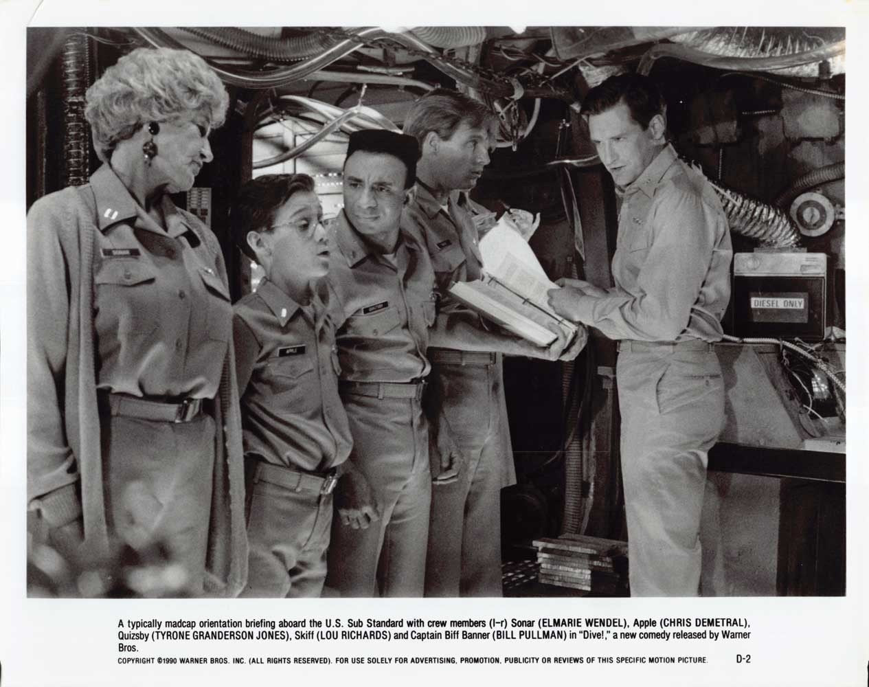 Bill Pullman DIVE! Ned Beatty Michael Winslow original 8x10 press photos 1990