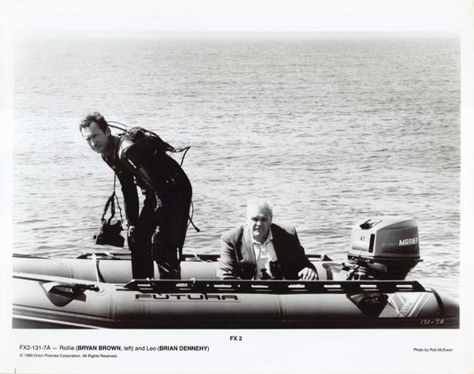 Bryan Brown FX 2 Brian Dennehy original 8x10 press photo 1990