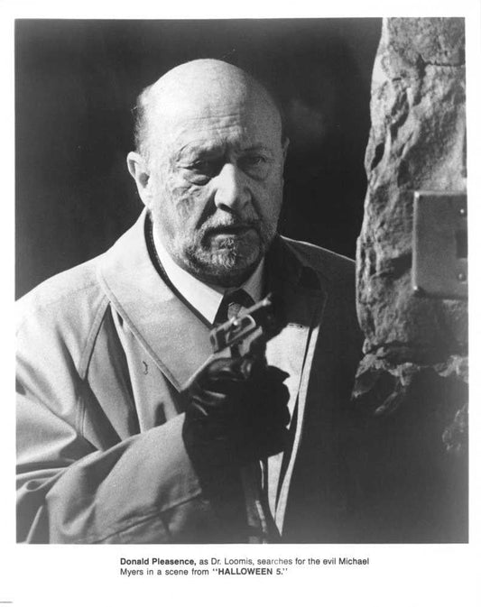 Donald Pleasence HALLOWEEN 5 original press photo Michael Myers 1989