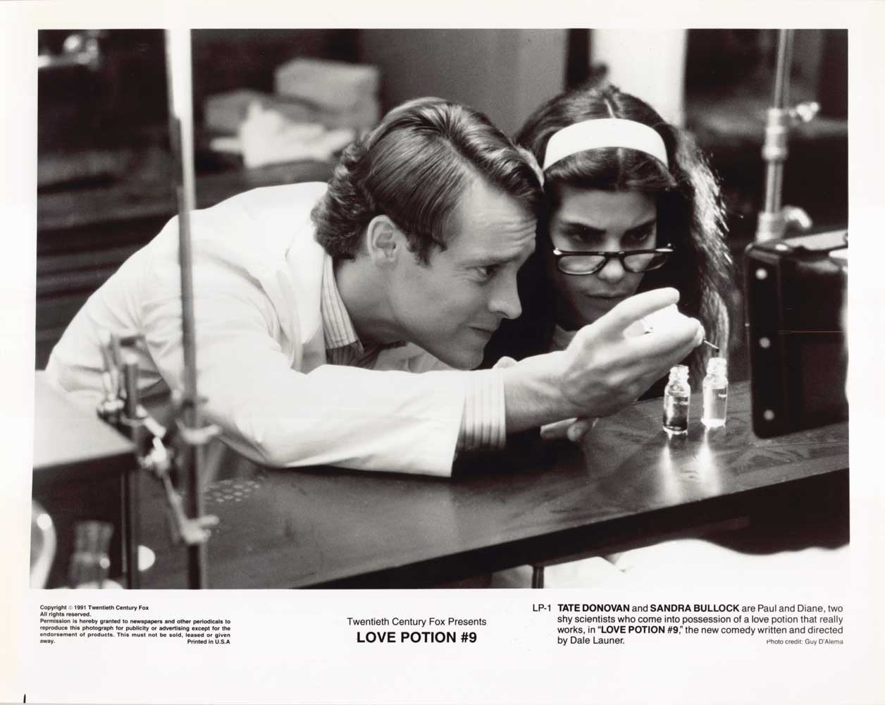 Sandra Bullock LOVE POTION #9 Tate Donovan original press photos 1991