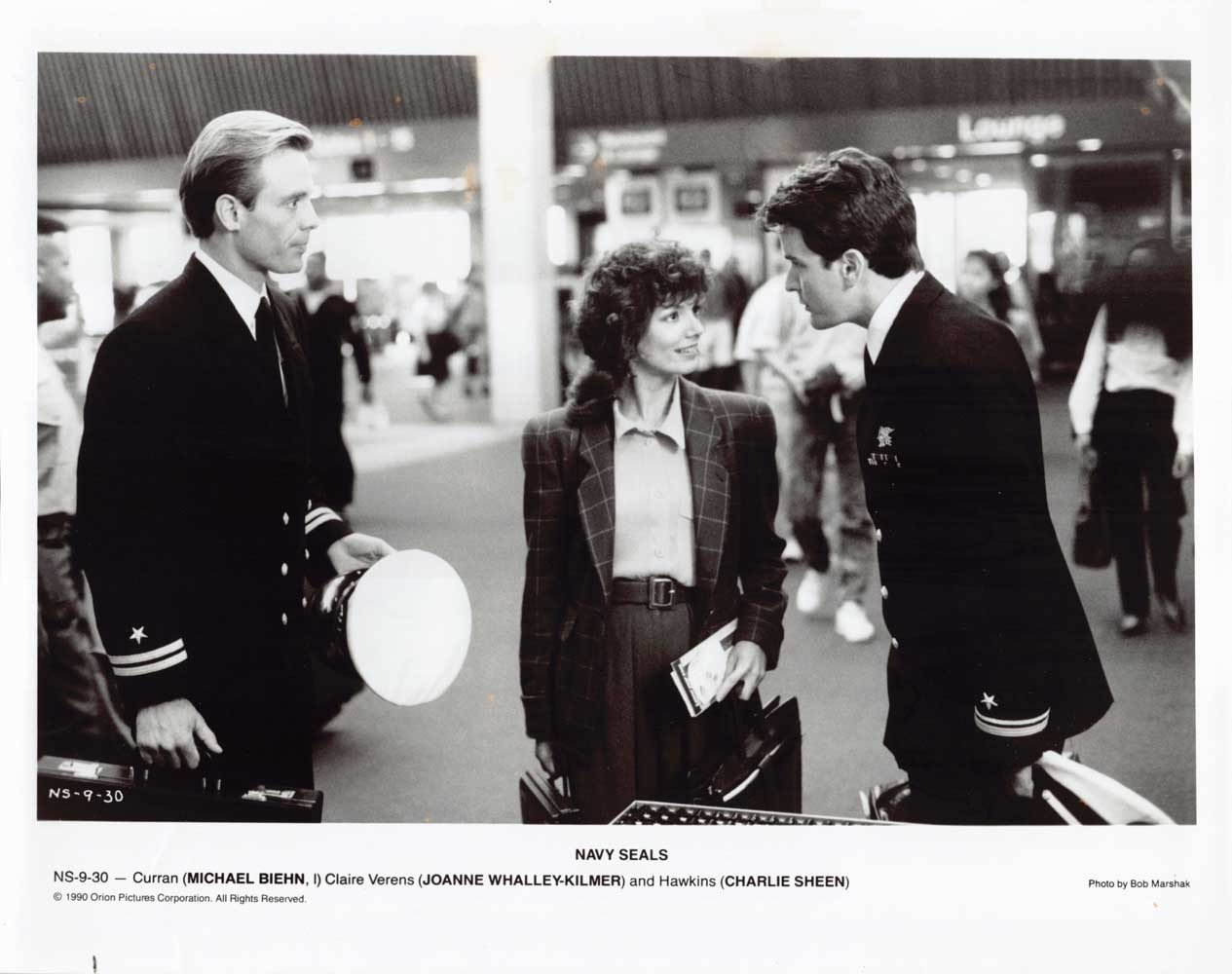 Michael Biehn NAVY SEALS Charlie Sheen original 8x10 press photo 1990