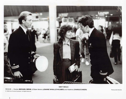 Michael Biehn NAVY SEALS Charlie Sheen original 8x10 press photo 1990