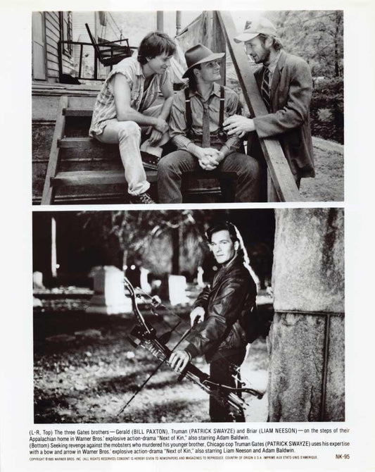 Bill Paxton NEXT OF KIN Patrick Swayze original 8x10 press photo 1989