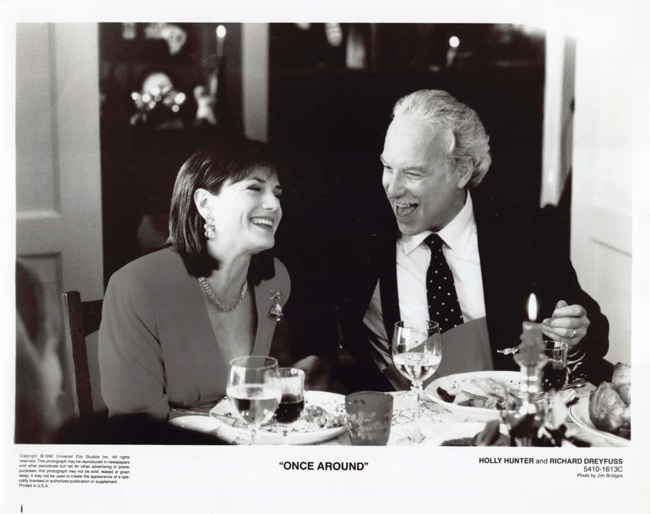 Richard Dreyfuss Holly Hunter ONCE AROUND original 10x8 press photo 1990
