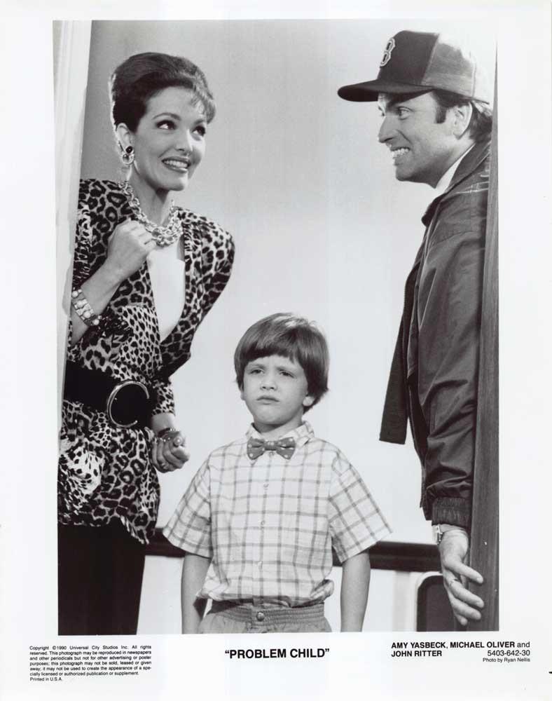 John Ritter PROBLEM CHILD Amy Yasbeck original press photo 1990