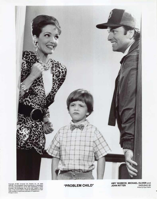 John Ritter PROBLEM CHILD Amy Yasbeck original press photo 1990