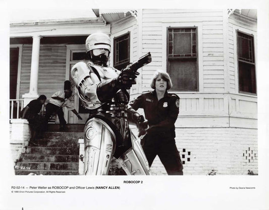 Peter Weller ROBOCOP 2 Nancy Allen original press photo 1990
