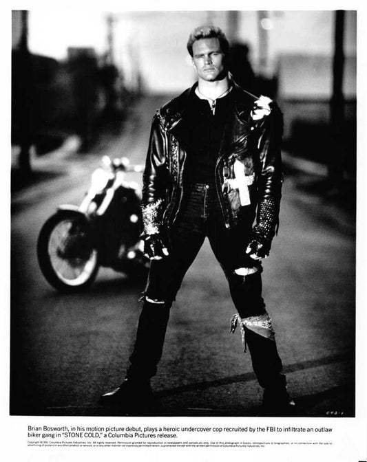 Brian Bosworth STONE COLD original press photo 1991