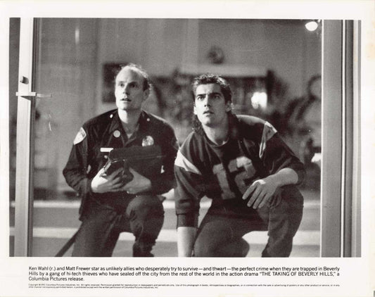 Ken Wahl THE TAKING OF BEVERLY HILLS Matt Frewer original press photo 1991