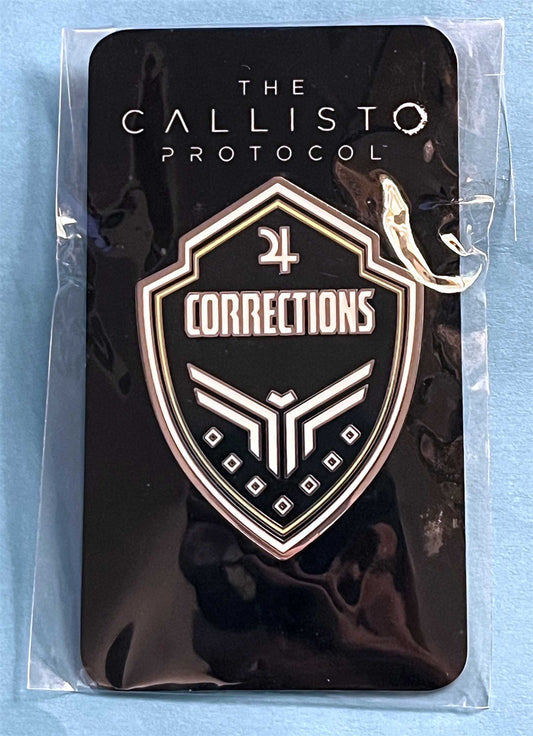 Krafton CALLISTO PROTOCOL promo metal Corrections badge shield pin Sony