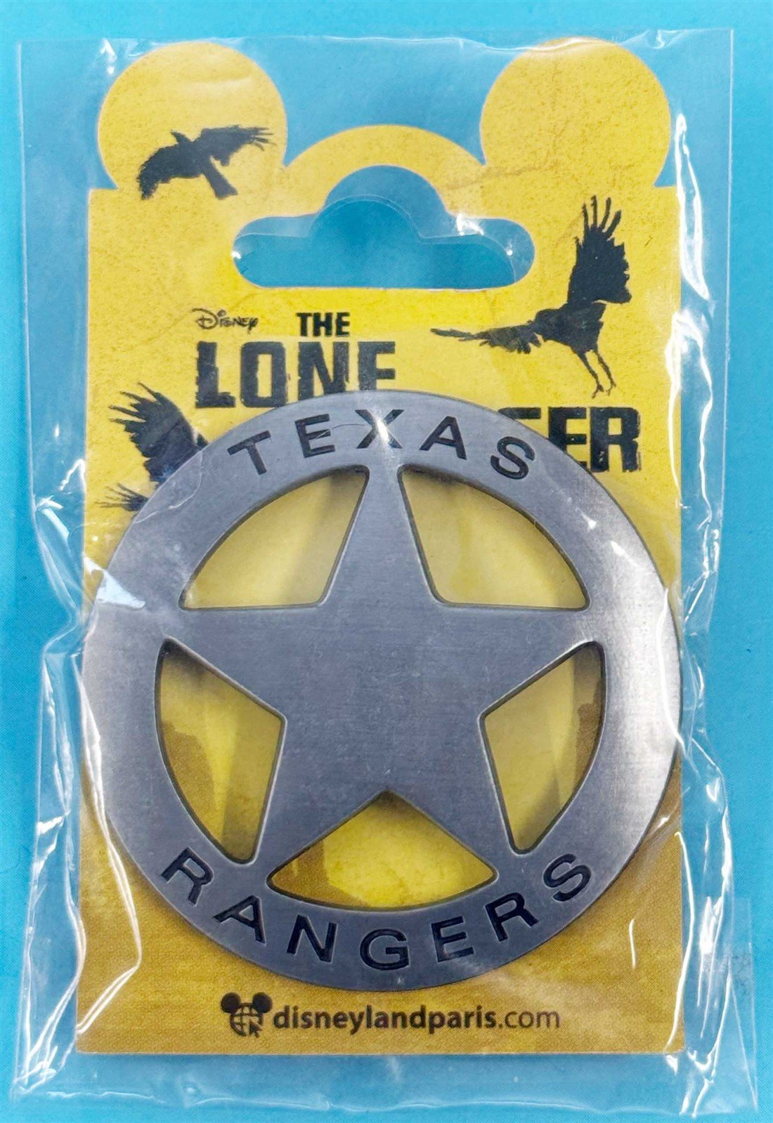 Disneyland Paris LONE RANGER Texas Rangers 'Sheriffs Badge' pin