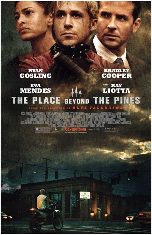 Ryan Gosling PLACE BEYOND THE PINES Bradley Cooper Eva Mendes movie poster 11x17
