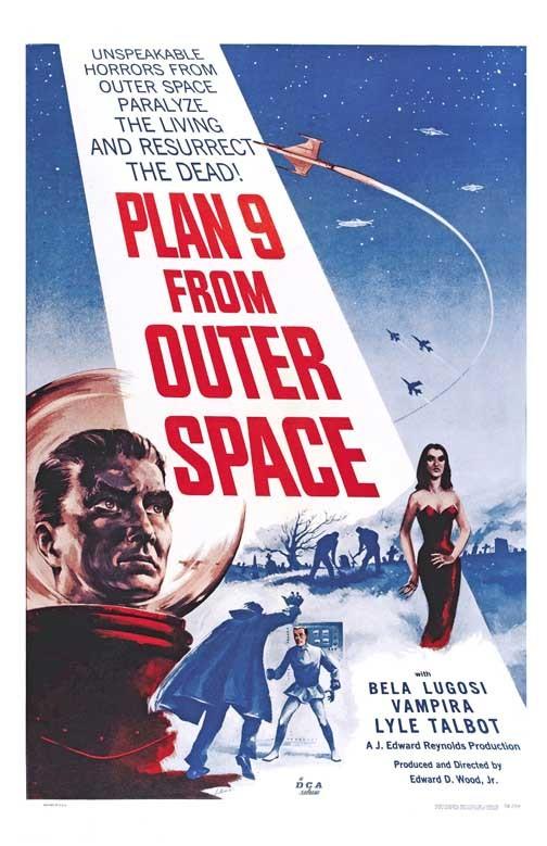 Bela Lugosi PLAN 9 FROM OUTER SPACE Vampira movie poster 11x17 Ed Wood