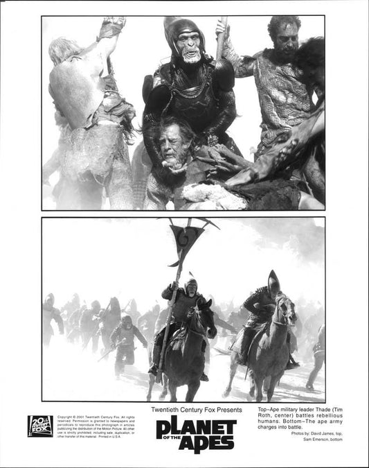 Tim Roth PLANET OF THE APES original 8x10 press photo 2001 Tim Burton
