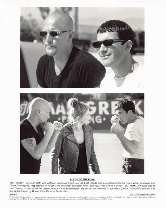 Antonio Banderas PLAY IT TO THE BONE Woody Harrelson original 8x10 press photo