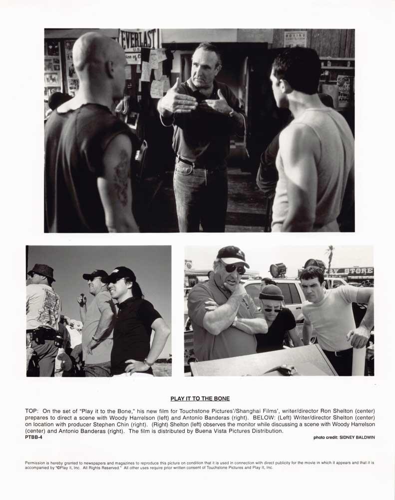 Harrelson PLAY IT TO THE BONE Banderas original 8x10 press photo Ron Shelton