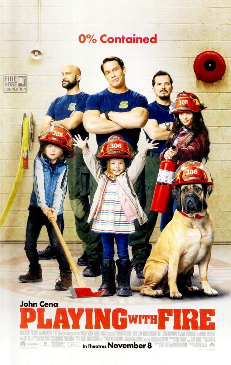 John Cena PLAYING WITH FIRE John Leguizamo original studio movie poster 11x17