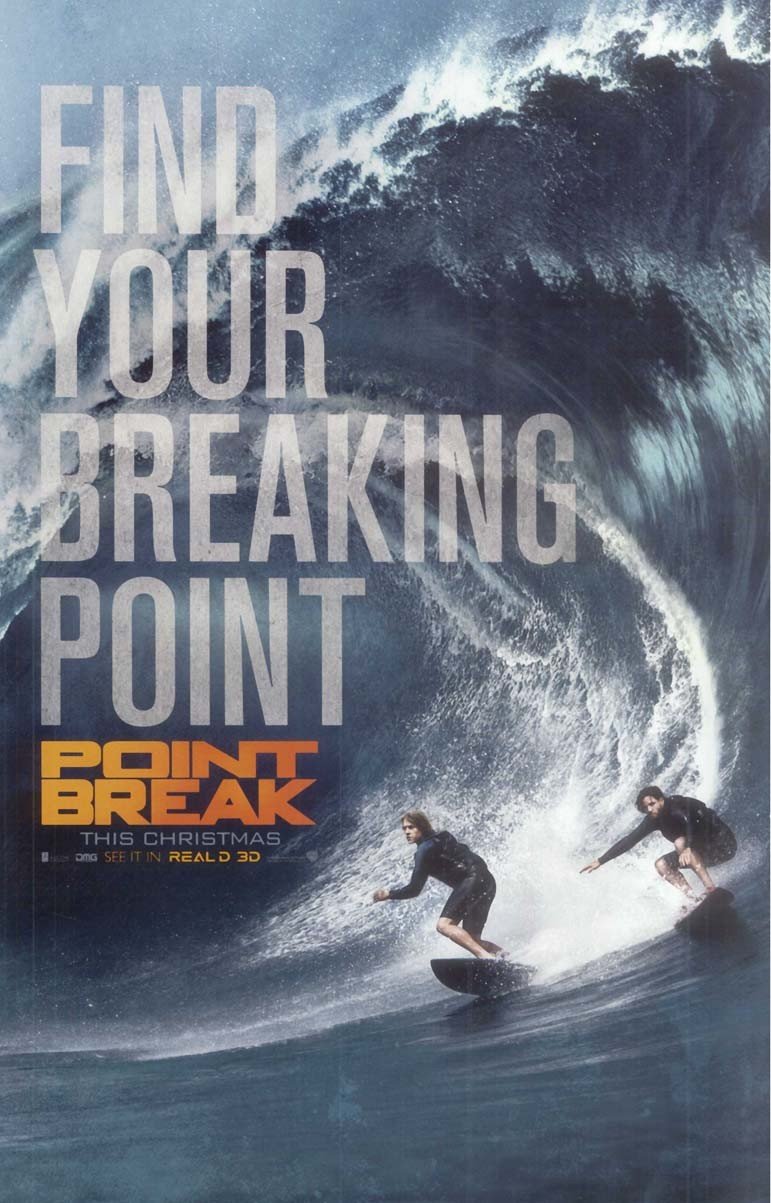 Edgar Ramírez POINT BREAK Luke Bracey original studio movie poster 11x17