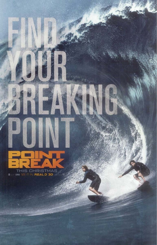 Edgar Ramírez POINT BREAK Luke Bracey original studio movie poster 11x17